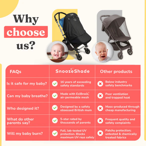 SnoozeShade Plus Extra Pushchair Sunshade