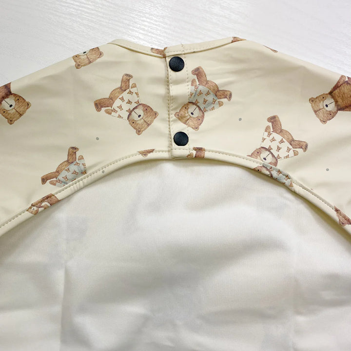 Bobbin & Bumble Long Sleeved Baby Bib - Teddy Bear