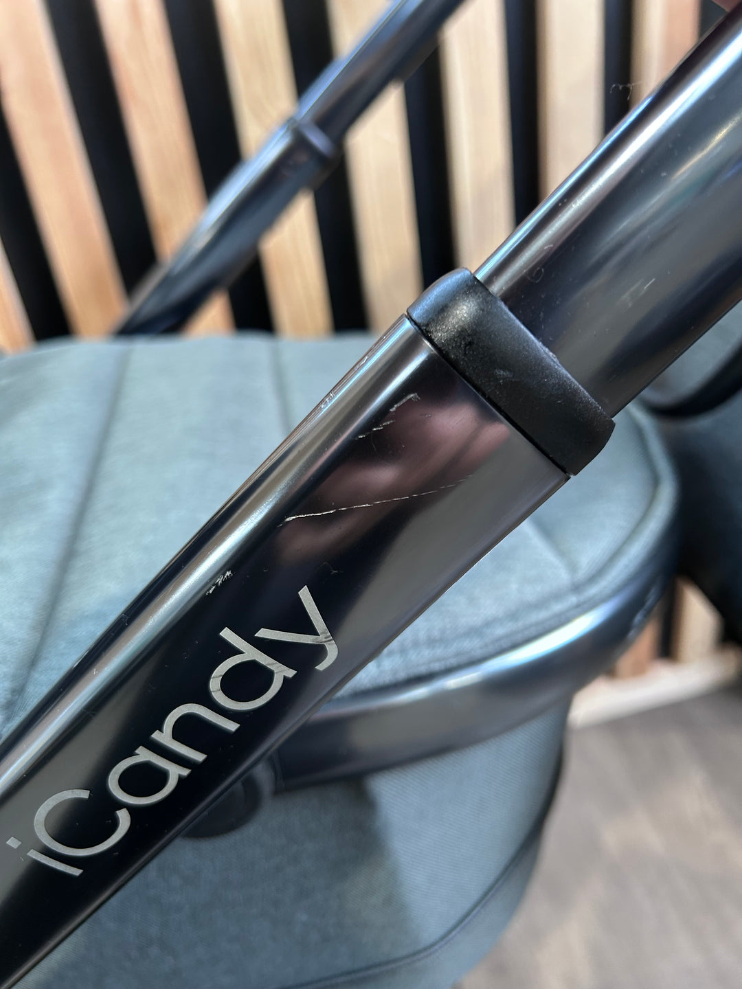 PRE LOVED iCandy Peach 6 Travel System - Dark Grey Twill