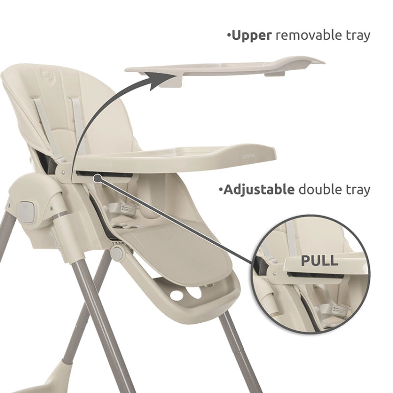 Lorelli Tummy Time Baby Highchair - Beige