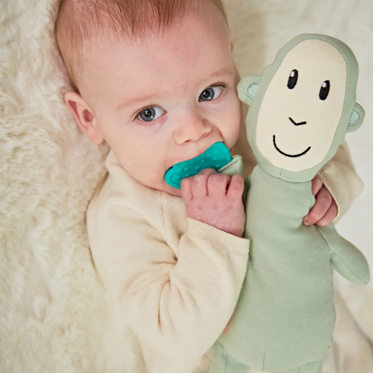 Matchstick Monkey Sensory Teething Teddy Set - Monkey