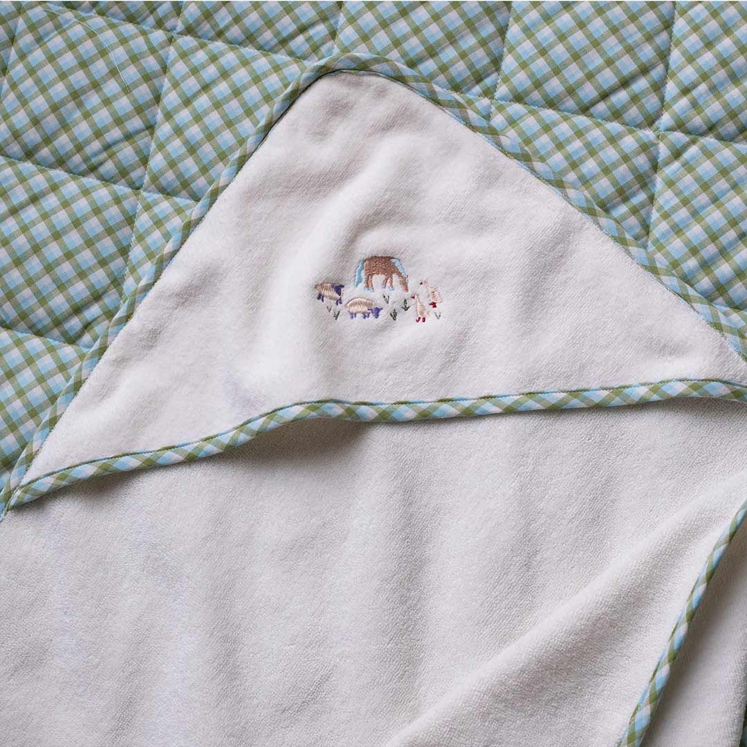 Avery Row Baby Hooded Towel - Little Farm