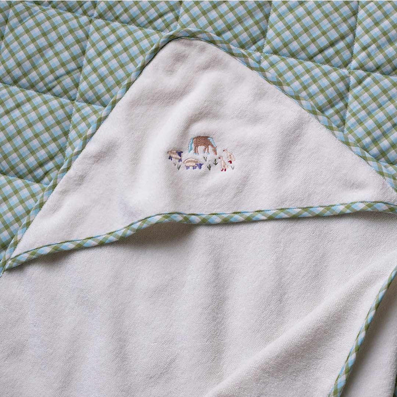 Avery Row Baby Hooded Towel - Little Farm