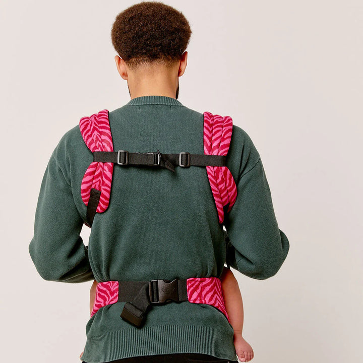 Bizzi Growin Nomad Air Animal Print Baby Carrier – Flaming Zebrano