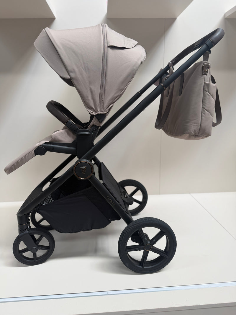 EX DISPLAY Venicci Claro2 Pram + Pushchair - Almond