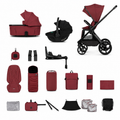 Hunter x Venicci Special Edition Upline3 4in1 Luxury Travel System Bundle - Red