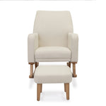 Babymore Callie Nursing Chair with Stool – Ivory