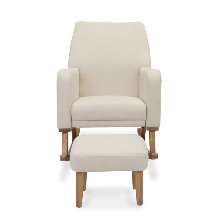 Babymore Callie Nursing Chair with Stool – Ivory