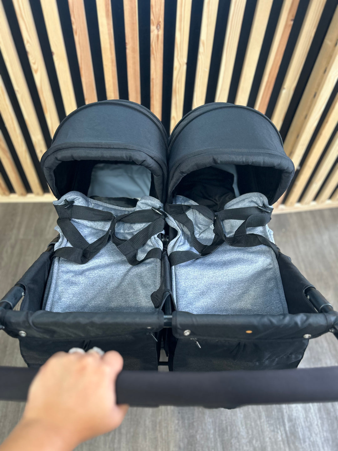 PRE LOVED My Child Easy Twin Stroller - Grey