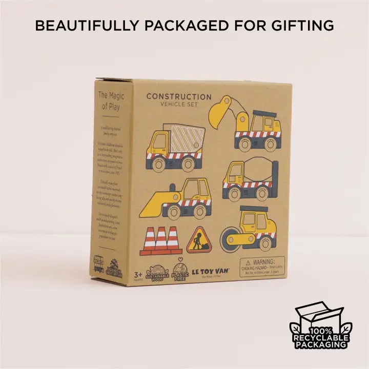 Le Toy Van Construction Toy Cars, Trucks & Diggers Gift Set
