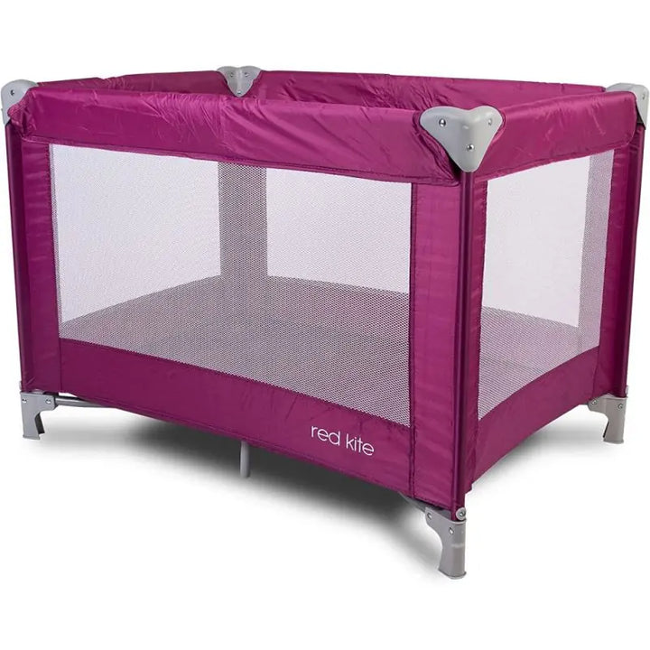 Red Kite Sleep Tight Travel Cot - Raspberry