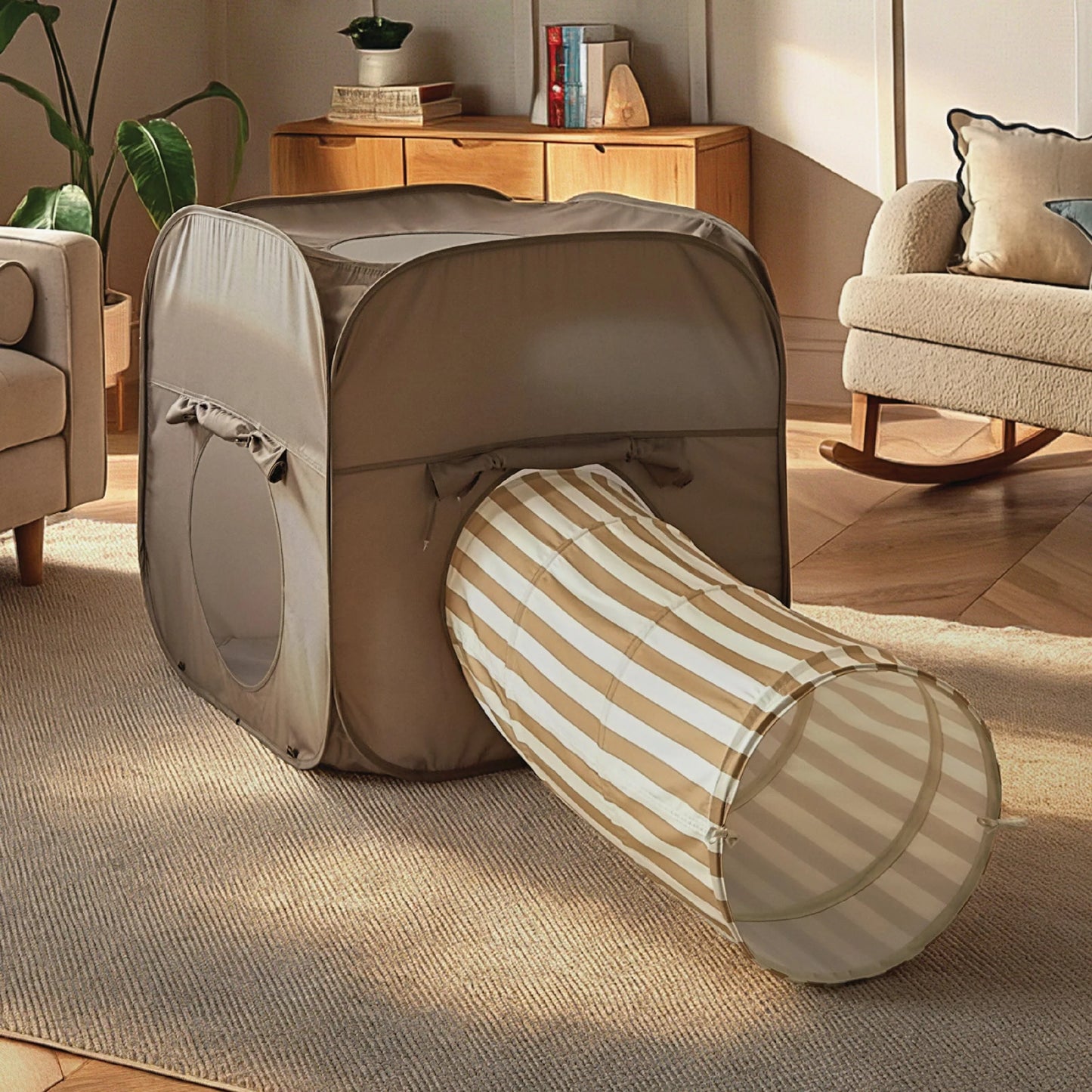 CuddleCo Pop-up Play 2 Piece Set - Cube & Tunnel
