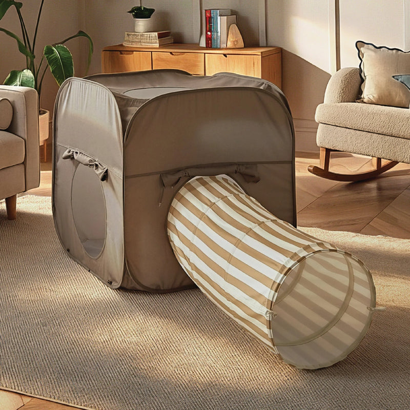 CuddleCo Pop-up Play 2 Piece Set - Cube & Tunnel