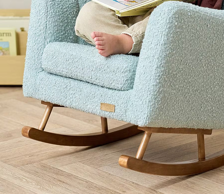 Tutti Bambini Jonah Mini Me Children's Rocking Chair - Boucle Ocean Stone