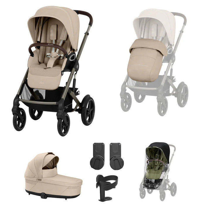 Cybex Talos S Lux 8 Piece Bundle - Almond Beige