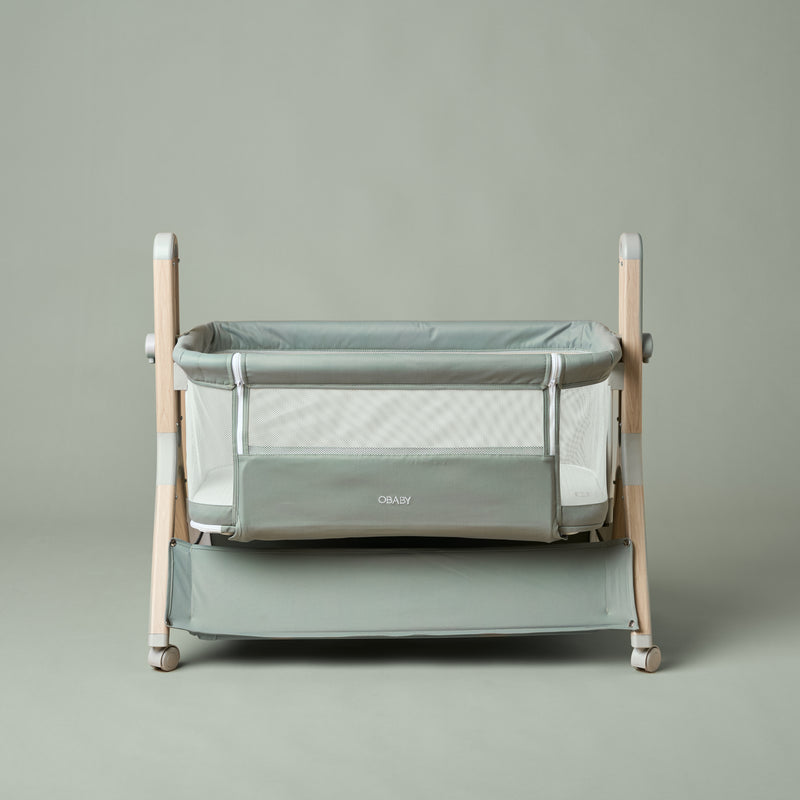 Obaby Cloud Bedside Crib - Sage