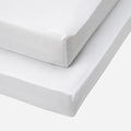 Tutti Bambini Cot Bed Fitted Sheets 2pk – Essentials White