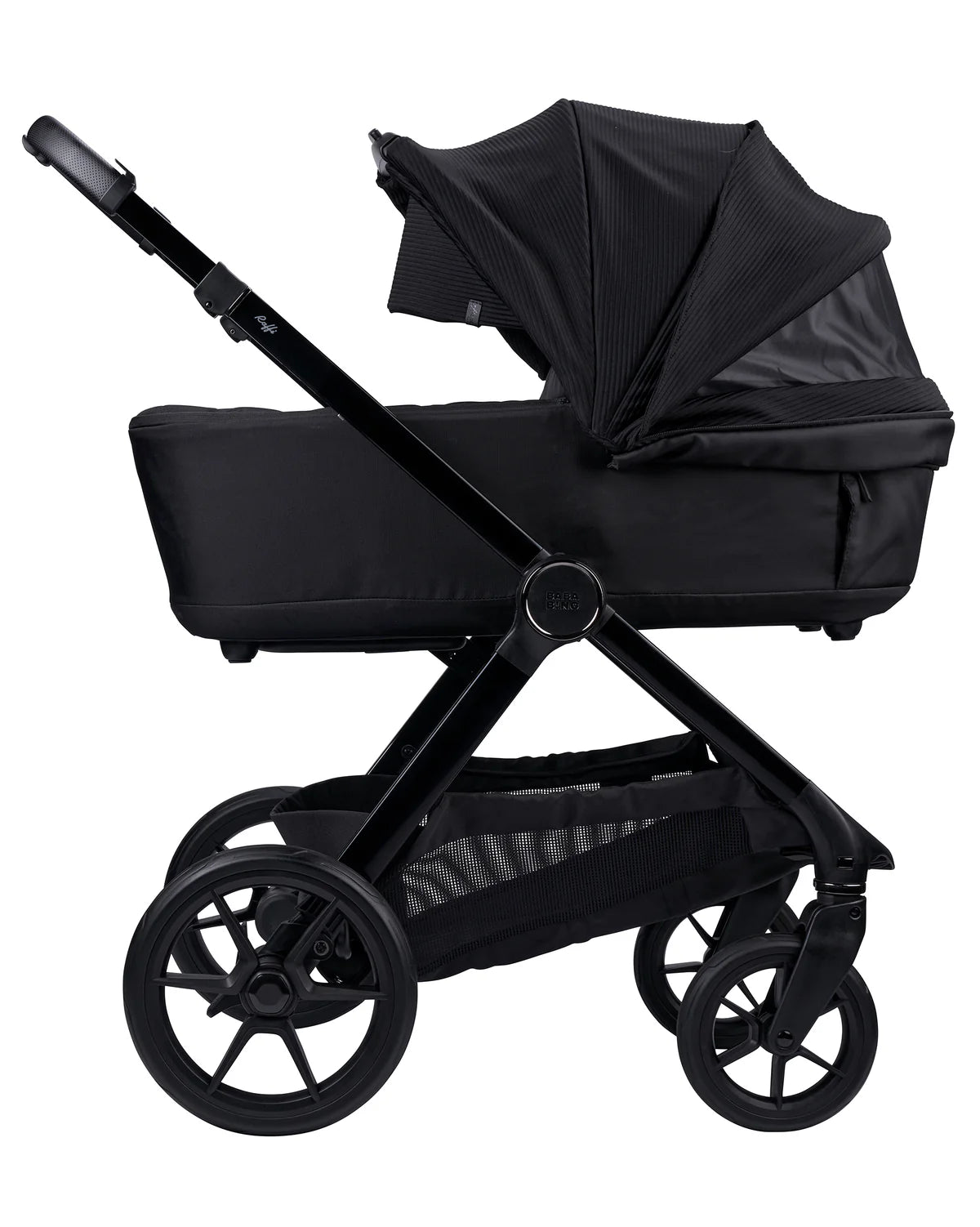 Bababing Raffi MKII 18 Piece Travel System, Home & Feeding Bundle - Satin Black