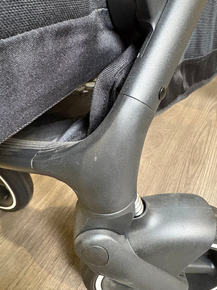 EX DISPLAY Cybex e-Gazelle Double Pushchair - Moon Black