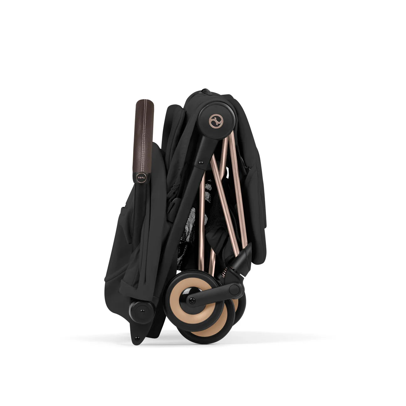 Cybex COŸA Comfort + Foldable Carrycot Rose Gold - Sepia Black (2026 Model)
