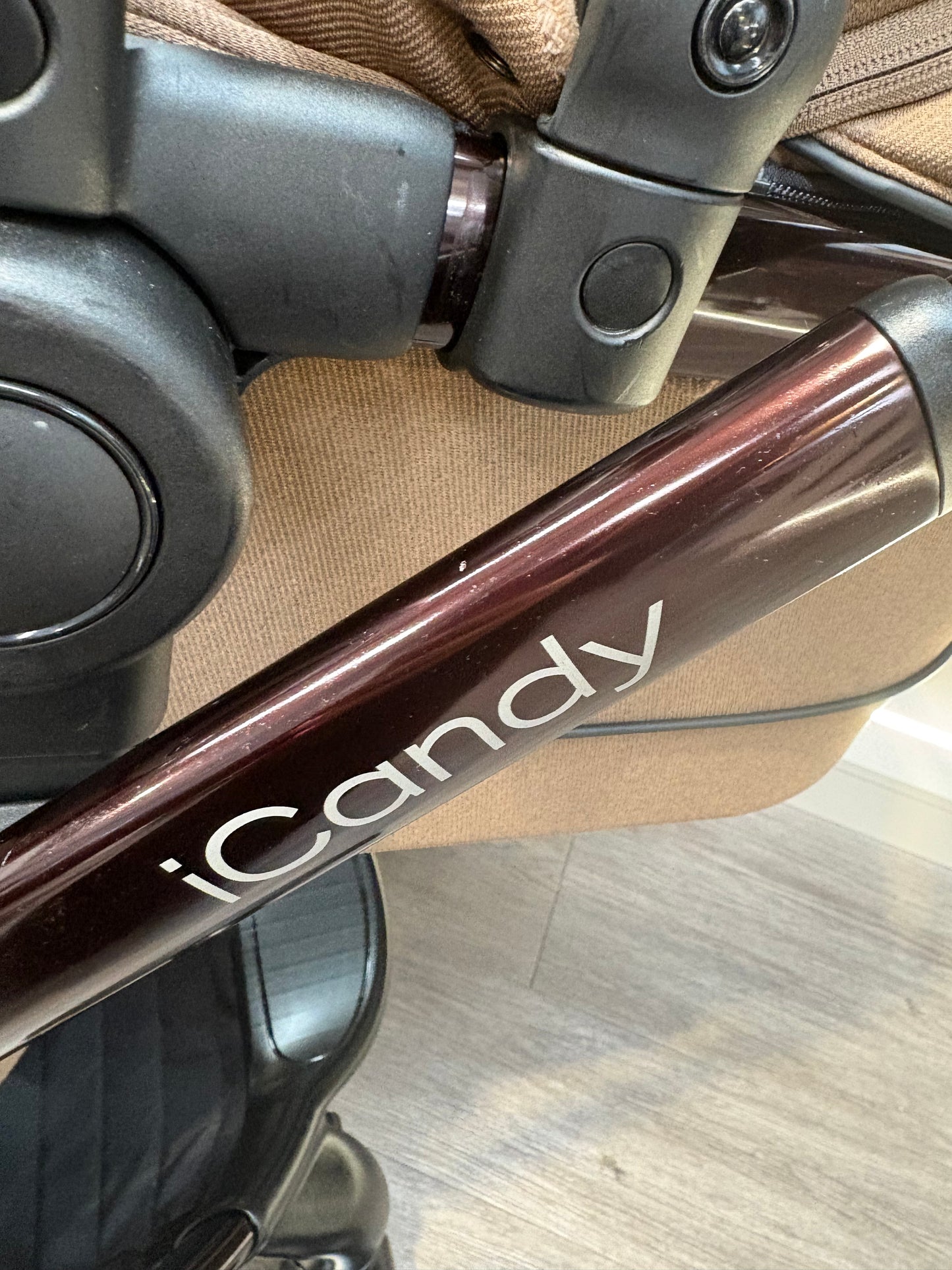 PRE LOVED iCandy Peach 7 Twin Pushchair Bundle - Coco