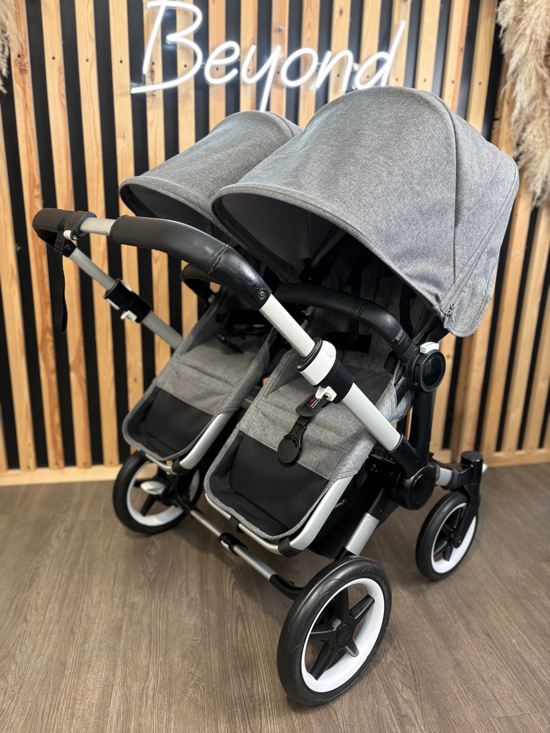 PRE LOVED Bugaboo Donkey3 Twin Pushchair - Grey Melange