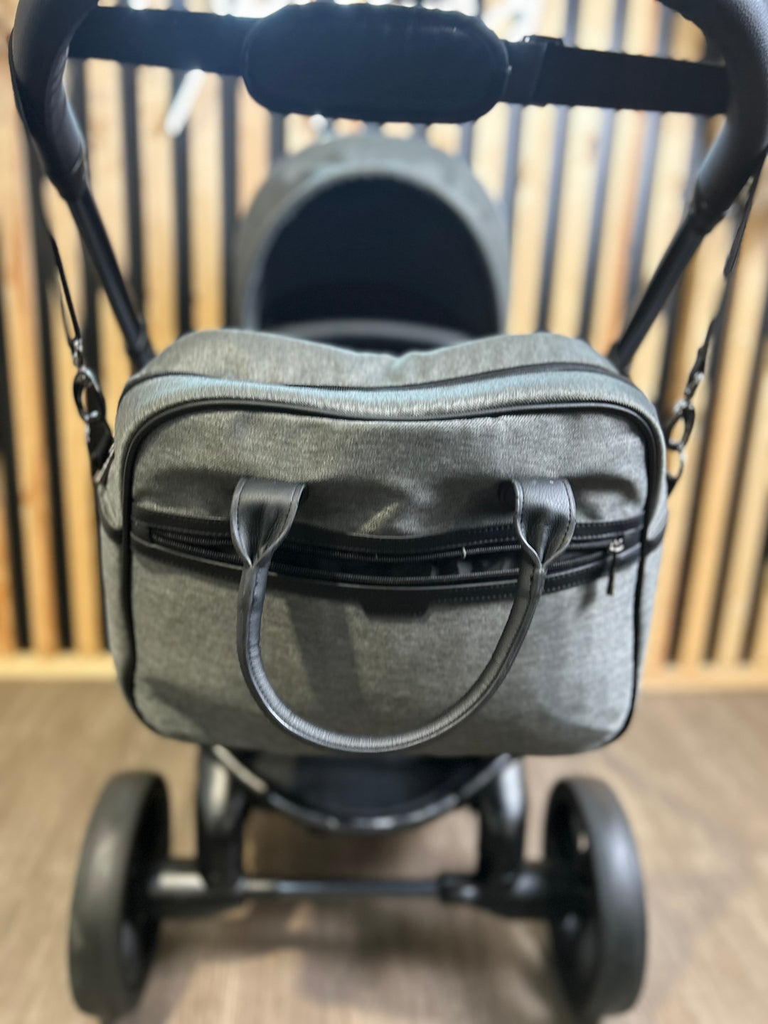 PRE LOVED iCandy Peach 6 Travel System - Dark Grey Twill