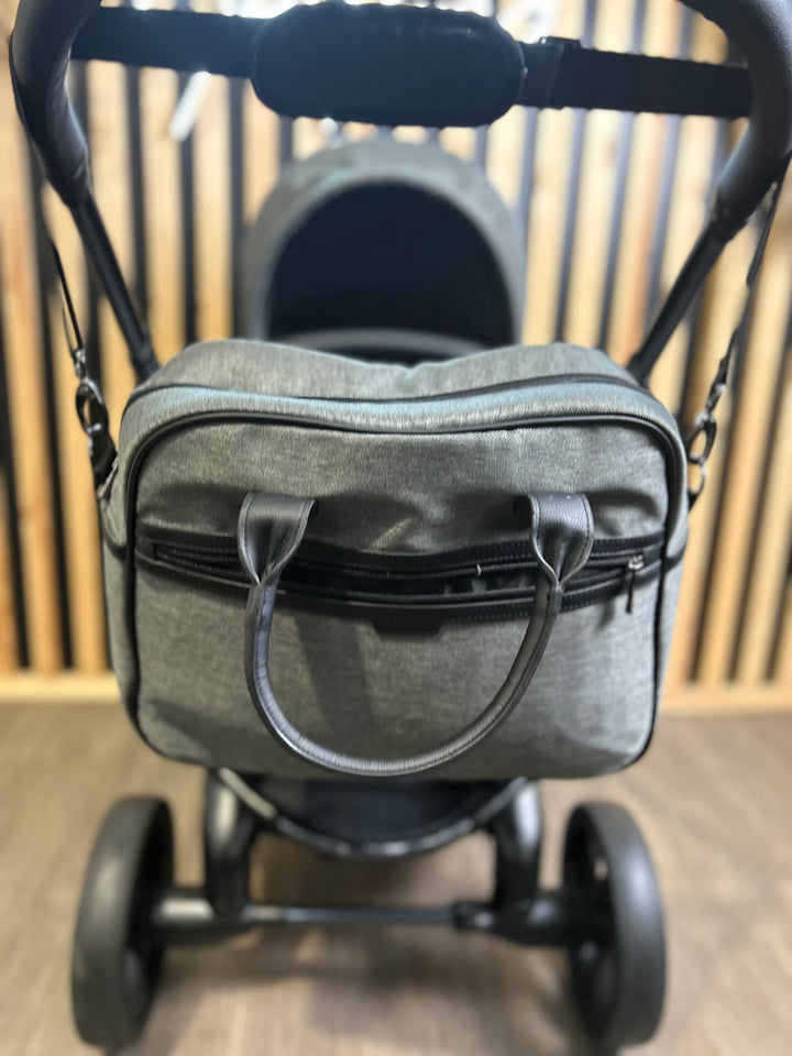 PRE LOVED iCandy Peach 6 Travel System - Dark Grey Twill