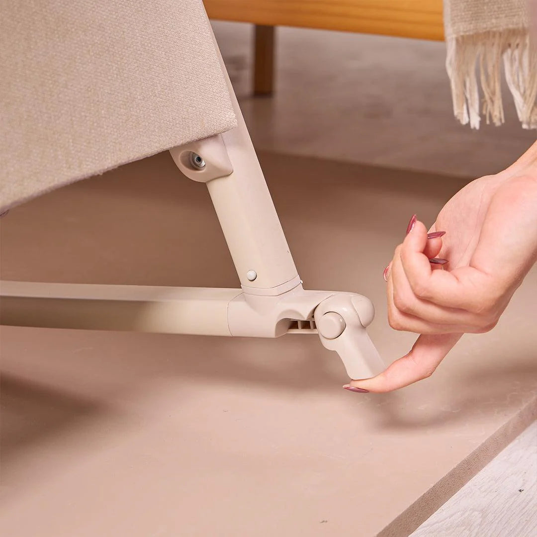 Tutti Bambini Cozee Air 2 Bedside Crib - Soft Walnut/Cocoa