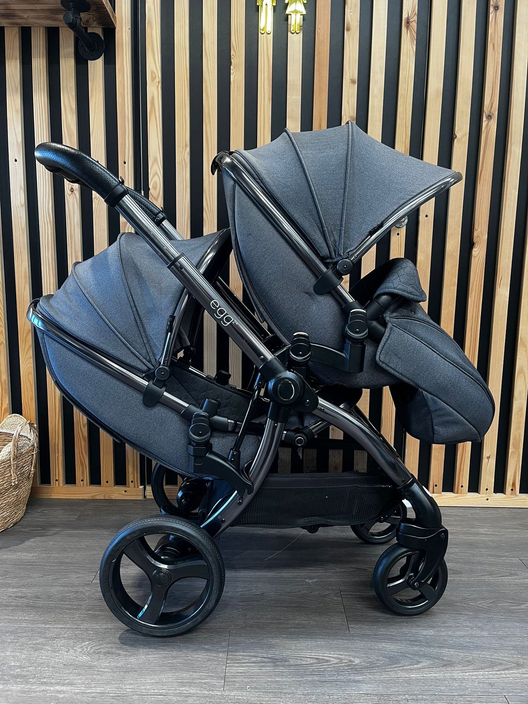 PRE LOVED egg2 Double Pushchair - Quartz
