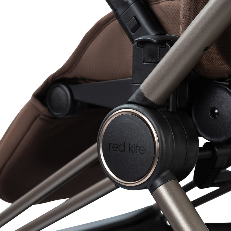 Redkite Push Me Cruise Complete Essentials Baby Bundle Inc Spin Base - Chestnut