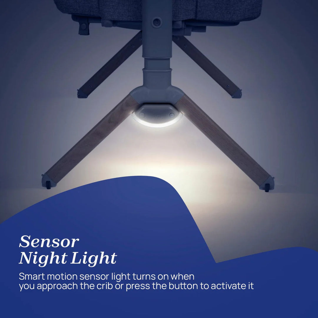 Chicco Next2Me Armonia Bedside Crib (Including Motion Sensor Light) - Scandinavian