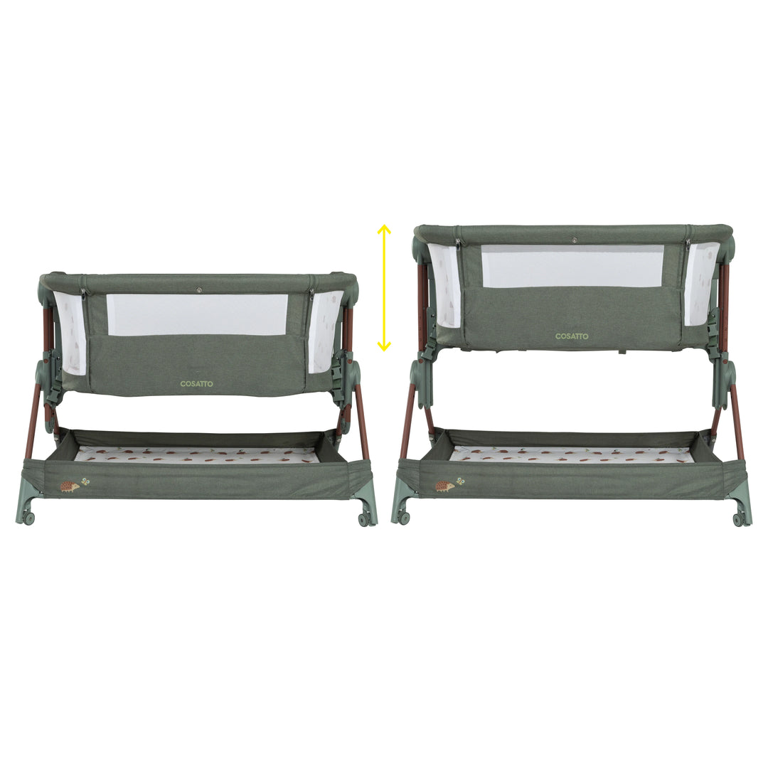Cosatto Close to Me Folding Bedside Crib - Hoglet