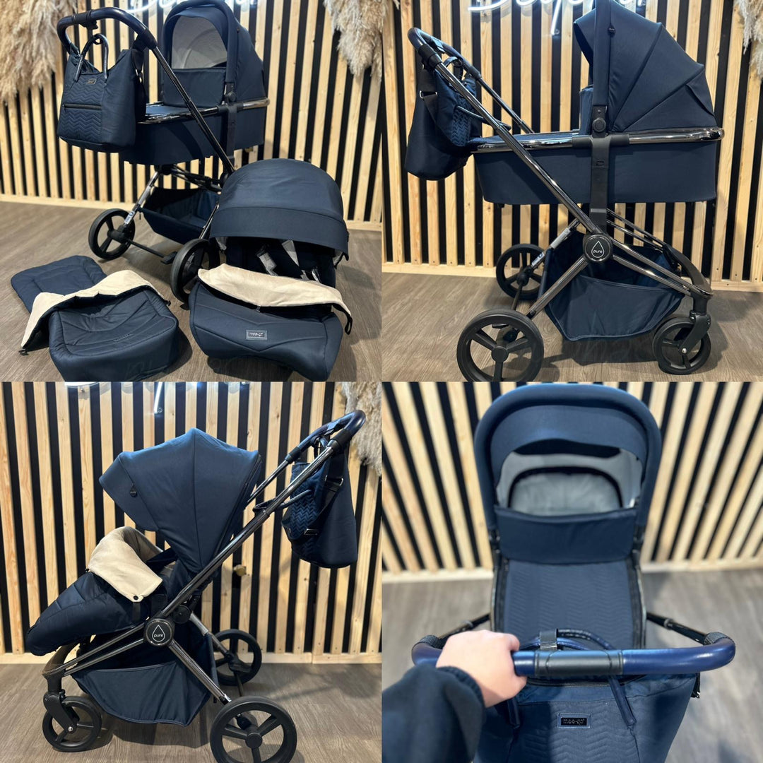 PRE LOVED Mee-go Pure 2 in 1 Pram & Pushchair - True Blue