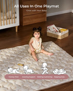 Momcozy Baby Portable Play Mat - Leopard Brown