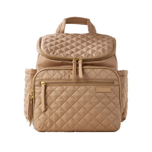 Skip Hop Forma Quilted Changing Backpack - Caramel