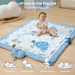 Momcozy Baby Portable Play Mat - Ocean Blue