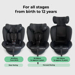 My Babiie MBCS300 Easy Spin R129 Car Seat with Top Tether - Black