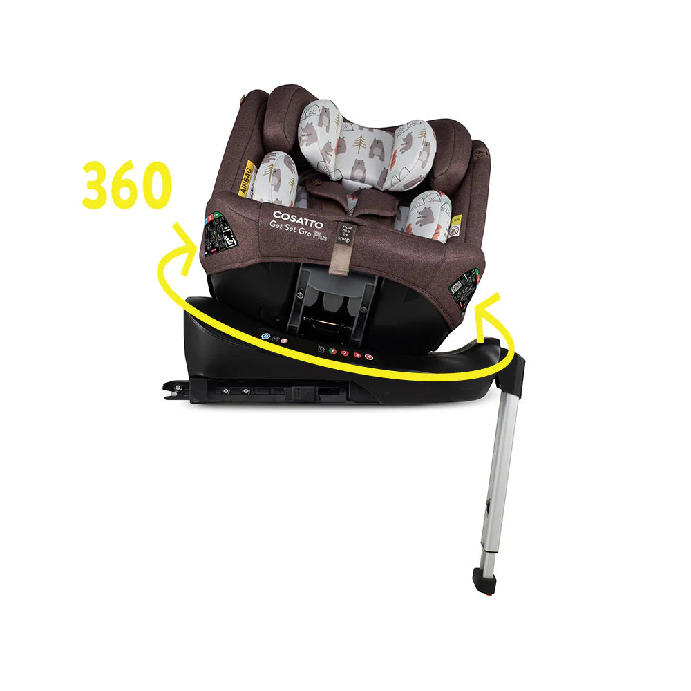 Cosatto Get Set Gro Plus i-Size 360 Car Seat – Bear Hug