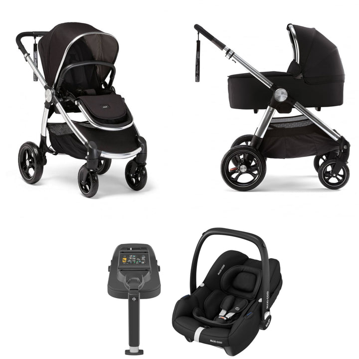 OPEN BOX Mamas & Papas Ocarro Travel System Inc Maxi-Cosi Cabriofix I Size + Isofix Base - Noir