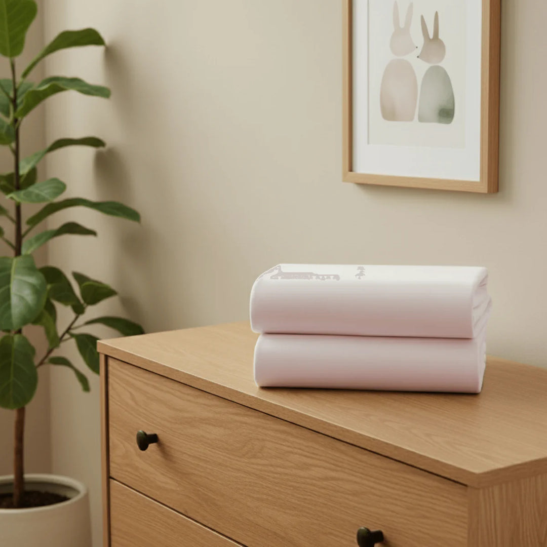 East Coast 2 Pack Space Saver Cot Sheets - 90 x 52 cm