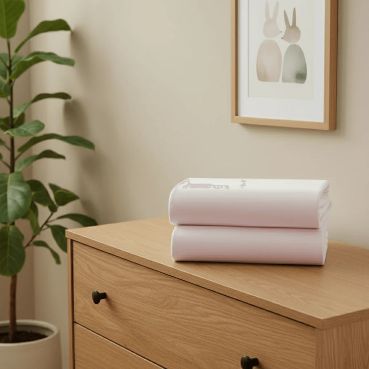 East Coast 2 Pack Space Saver Cot Sheets - 90 x 52 cm