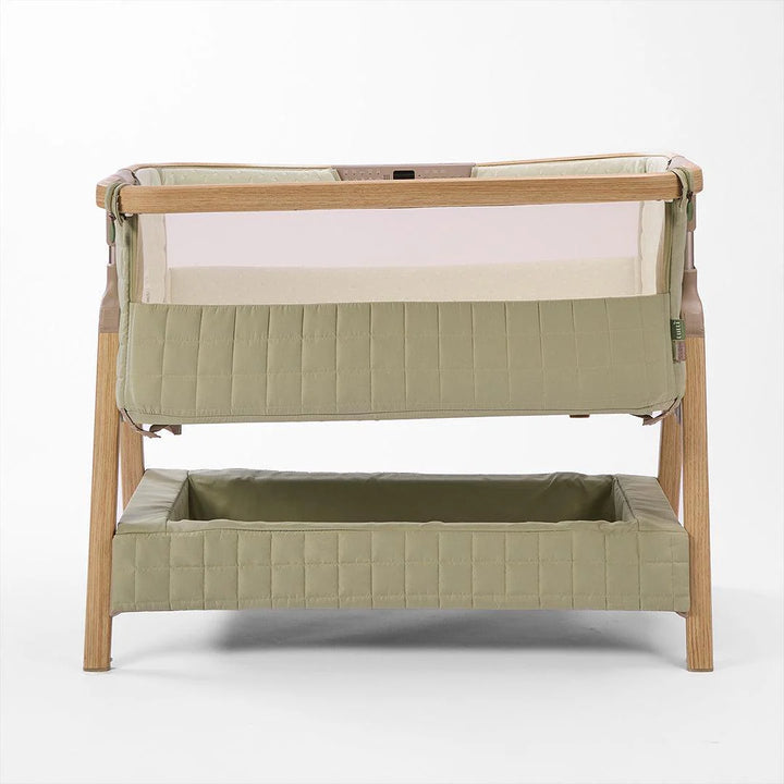 Tutti Bambini Cozee Sense Bedside Crib - Drifted Oak/Eucalyptus