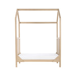 Tutti Bambini Casa 3 in 1 Mini Cot Bed + Roof Accessory Pack + Pocket Spring Mattress - Harvest Oak