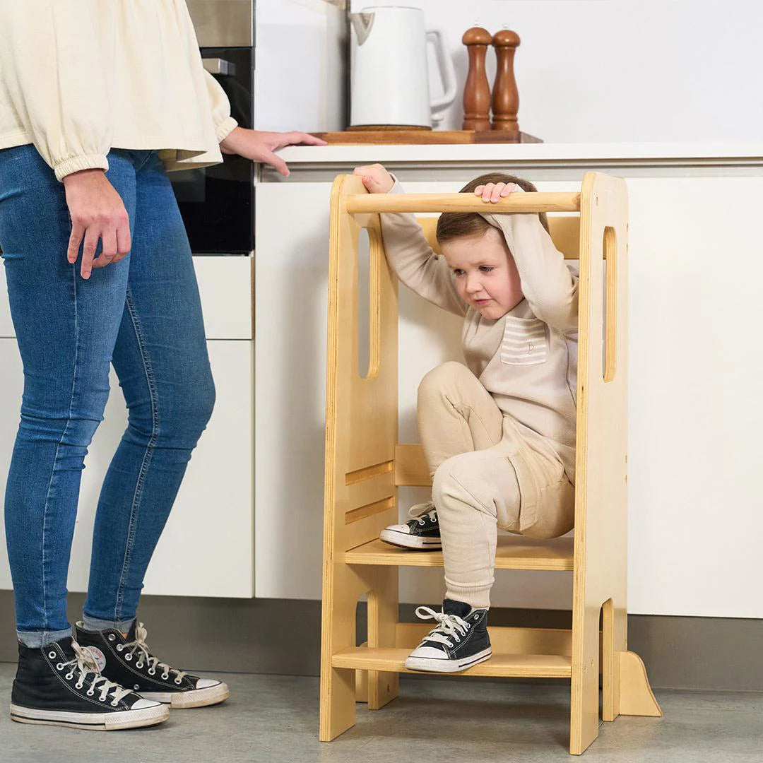 Tutti Bambini Helping Hands Montessori Toddler Learning Tower - Natural