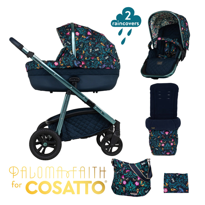 Cosatto Wow Continental Pram and Accessories Bundle Paloma Faith Wildling