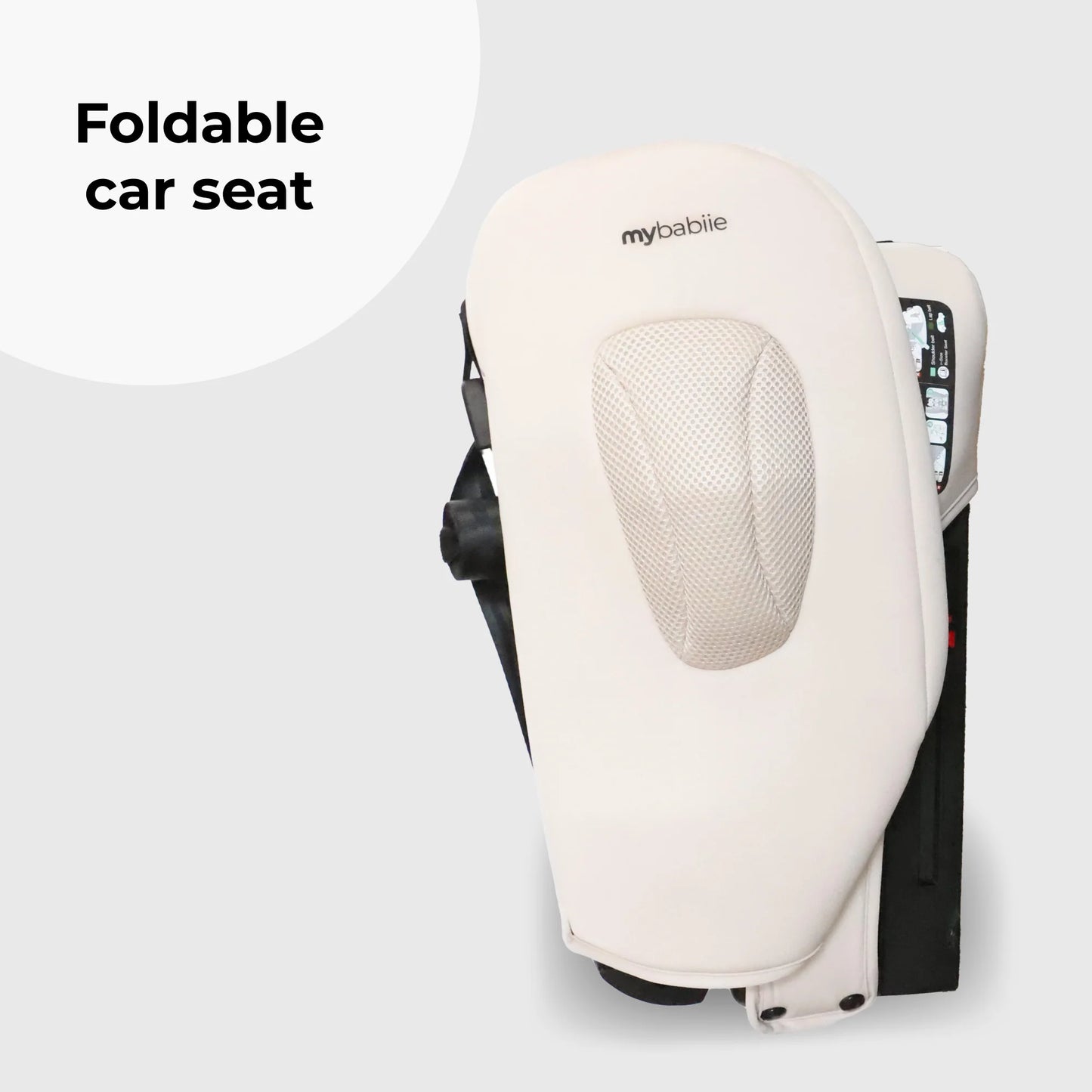 My Babiie MBCS80 Foldable Toddler to Booster R129 Car Seat with Isofix - Pink Leopard