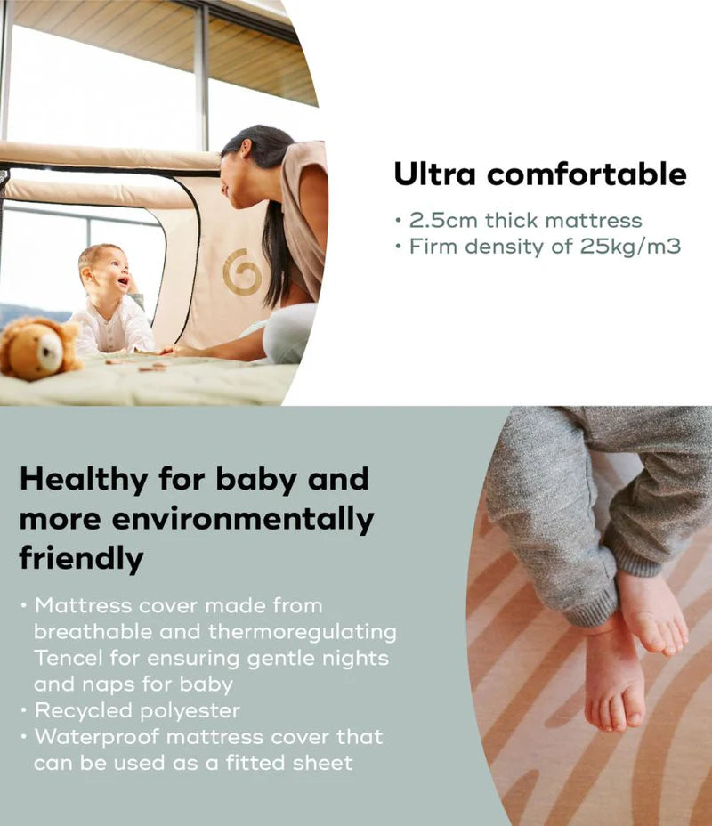 Babymoov Moov & Sleep Travel Cot - Sand