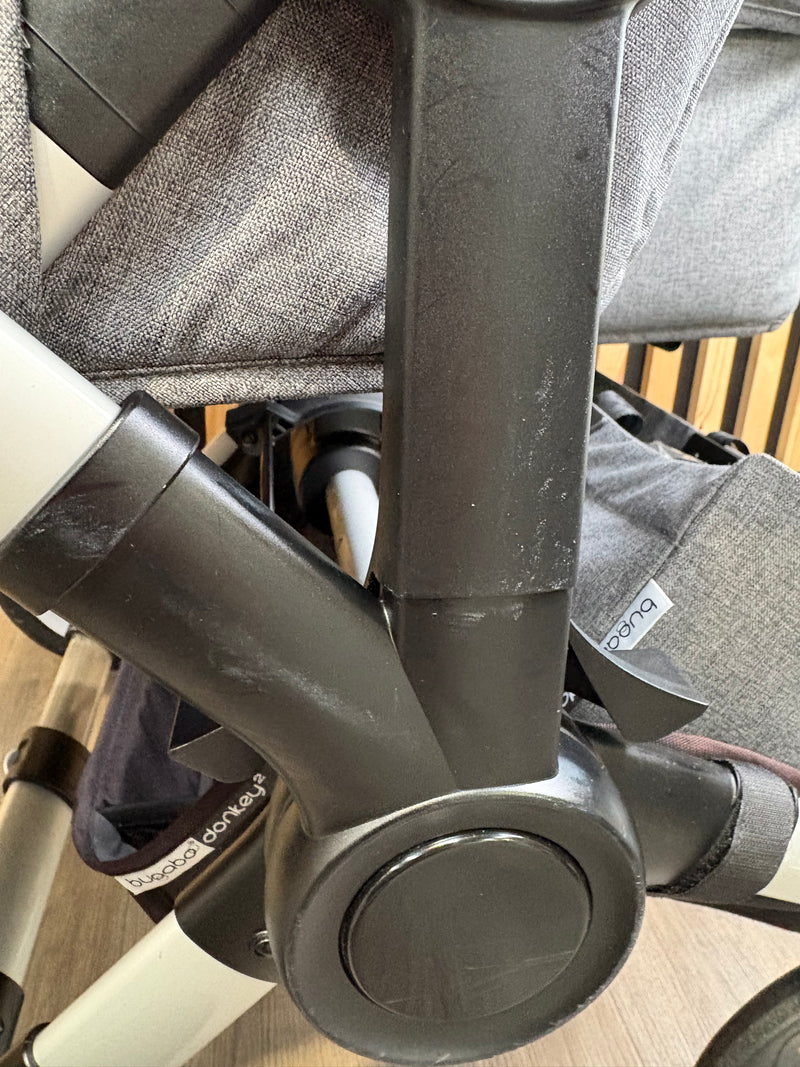 PRE LOVED Bugaboo Donkey3 Double Pushchair Bundle - Grey Melange/Midnight Black