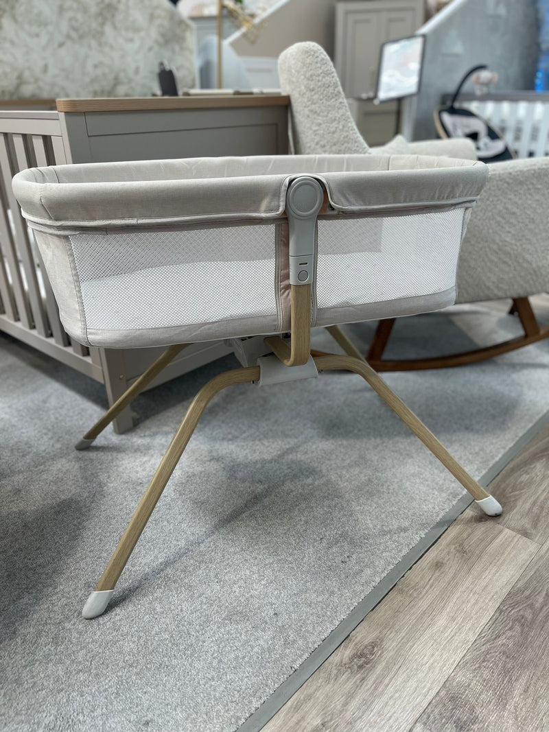 EX DISPLAY Babymore Air Motion Gliding Crib - Cream